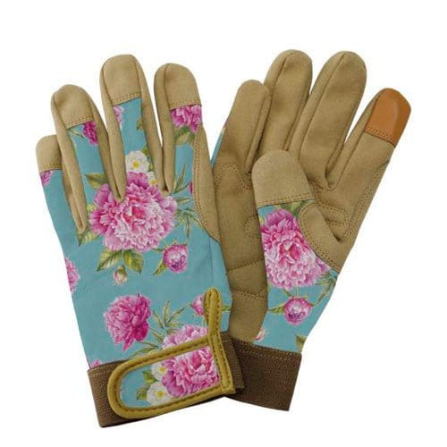 Havehandske (Peony) Aqua. Str. Small - Blomsterverden